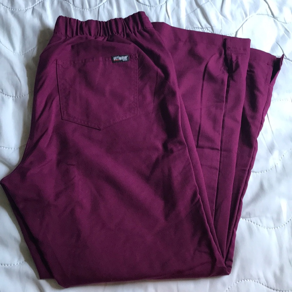 Greys Anatomy Wine Scrub Pants